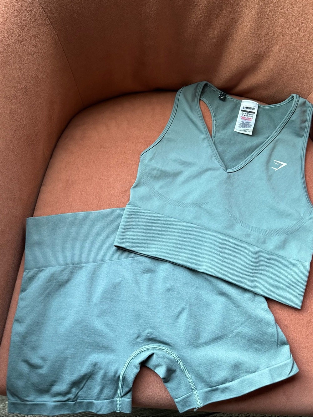 Gymshark Teal Shorts Set